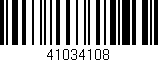 Código de barras (EAN, GTIN, SKU, ISBN): '41034108'