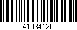 Código de barras (EAN, GTIN, SKU, ISBN): '41034120'