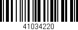 Código de barras (EAN, GTIN, SKU, ISBN): '41034220'