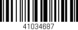 Código de barras (EAN, GTIN, SKU, ISBN): '41034687'