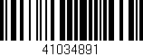 Código de barras (EAN, GTIN, SKU, ISBN): '41034891'