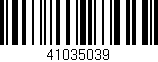 Código de barras (EAN, GTIN, SKU, ISBN): '41035039'