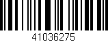 Código de barras (EAN, GTIN, SKU, ISBN): '41036275'