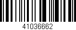 Código de barras (EAN, GTIN, SKU, ISBN): '41036662'
