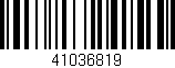 Código de barras (EAN, GTIN, SKU, ISBN): '41036819'