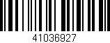 Código de barras (EAN, GTIN, SKU, ISBN): '41036927'
