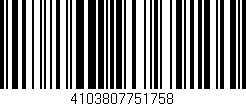 Código de barras (EAN, GTIN, SKU, ISBN): '4103807751758'