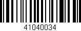 Código de barras (EAN, GTIN, SKU, ISBN): '41040034'