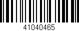 Código de barras (EAN, GTIN, SKU, ISBN): '41040465'