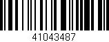 Código de barras (EAN, GTIN, SKU, ISBN): '41043487'