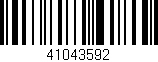 Código de barras (EAN, GTIN, SKU, ISBN): '41043592'