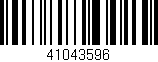 Código de barras (EAN, GTIN, SKU, ISBN): '41043596'
