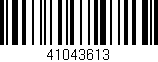 Código de barras (EAN, GTIN, SKU, ISBN): '41043613'