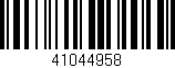 Código de barras (EAN, GTIN, SKU, ISBN): '41044958'