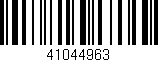 Código de barras (EAN, GTIN, SKU, ISBN): '41044963'