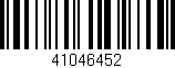 Código de barras (EAN, GTIN, SKU, ISBN): '41046452'