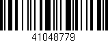 Código de barras (EAN, GTIN, SKU, ISBN): '41048779'