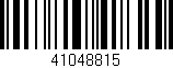 Código de barras (EAN, GTIN, SKU, ISBN): '41048815'
