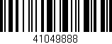 Código de barras (EAN, GTIN, SKU, ISBN): '41049888'