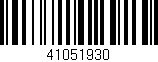 Código de barras (EAN, GTIN, SKU, ISBN): '41051930'