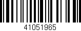 Código de barras (EAN, GTIN, SKU, ISBN): '41051965'