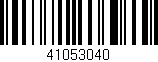 Código de barras (EAN, GTIN, SKU, ISBN): '41053040'