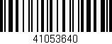 Código de barras (EAN, GTIN, SKU, ISBN): '41053640'