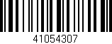 Código de barras (EAN, GTIN, SKU, ISBN): '41054307'