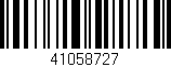 Código de barras (EAN, GTIN, SKU, ISBN): '41058727'