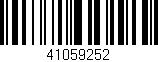 Código de barras (EAN, GTIN, SKU, ISBN): '41059252'