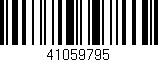 Código de barras (EAN, GTIN, SKU, ISBN): '41059795'