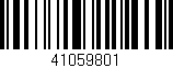 Código de barras (EAN, GTIN, SKU, ISBN): '41059801'