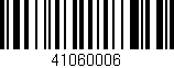 Código de barras (EAN, GTIN, SKU, ISBN): '41060006'