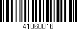 Código de barras (EAN, GTIN, SKU, ISBN): '41060016'