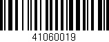 Código de barras (EAN, GTIN, SKU, ISBN): '41060019'