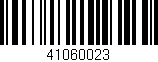Código de barras (EAN, GTIN, SKU, ISBN): '41060023'