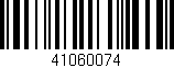 Código de barras (EAN, GTIN, SKU, ISBN): '41060074'