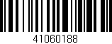 Código de barras (EAN, GTIN, SKU, ISBN): '41060188'