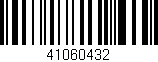 Código de barras (EAN, GTIN, SKU, ISBN): '41060432'