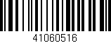 Código de barras (EAN, GTIN, SKU, ISBN): '41060516'