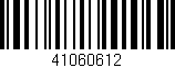 Código de barras (EAN, GTIN, SKU, ISBN): '41060612'