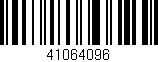 Código de barras (EAN, GTIN, SKU, ISBN): '41064096'