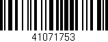 Código de barras (EAN, GTIN, SKU, ISBN): '41071753'