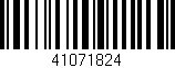Código de barras (EAN, GTIN, SKU, ISBN): '41071824'