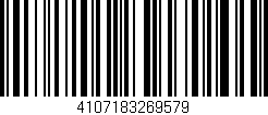 Código de barras (EAN, GTIN, SKU, ISBN): '4107183269579'