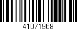 Código de barras (EAN, GTIN, SKU, ISBN): '41071968'
