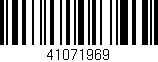 Código de barras (EAN, GTIN, SKU, ISBN): '41071969'