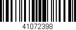 Código de barras (EAN, GTIN, SKU, ISBN): '41072398'