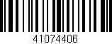Código de barras (EAN, GTIN, SKU, ISBN): '41074406'