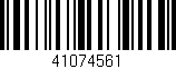 Código de barras (EAN, GTIN, SKU, ISBN): '41074561'